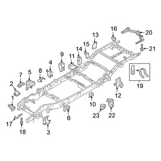 Nissan OE - Frame & Components (Frame Brackets), (King Cab / Crew Cab)