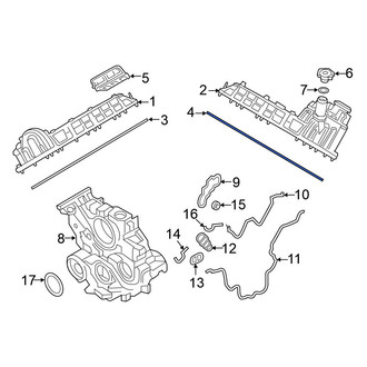 Nissan OE - Left Engine Valve Cover Gasket