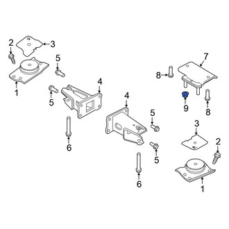 Nissan OE - Automatic Transmission Mount Nut