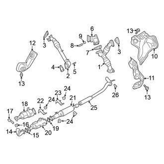 Nissan OE - Exhaust System - Exhaust Components (5.0L)