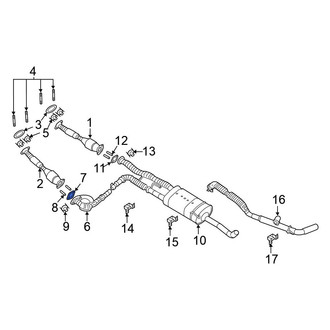 Nissan OE - Center Exhaust Muffler Gasket