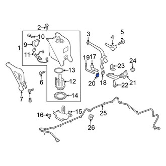 Nissan OE - Rear Brake Hydraulic Line Clamp