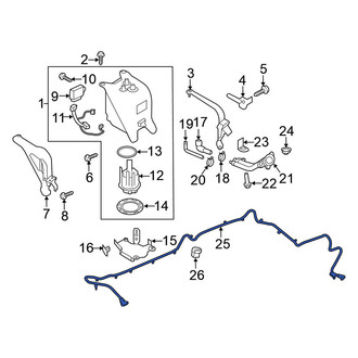 Nissan OE - Diesel Exhaust Fluid (DEF) Injector Feed Line