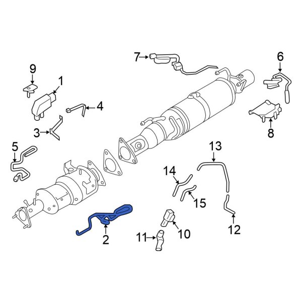Nissan OE 22640EZ41B Left Diesel Exhaust Fluid (DEF) Pressure Sensor