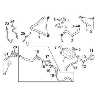 Nissan OE - Evaporative Emissions System Line Clamp