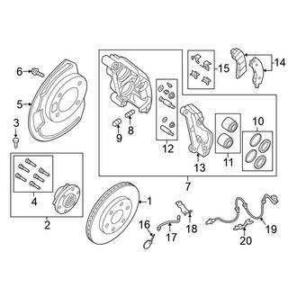 Nissan OE - Front Suspension - Brake Components (RWD)
