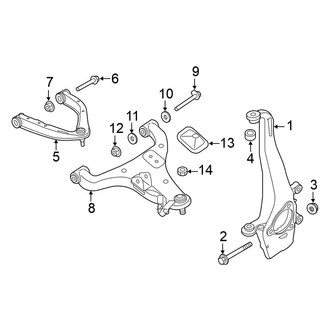 Nissan OE - Front Suspension - Suspension Components (King Cab / Crew Cab RWD)