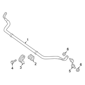 Nissan OE - Front Suspension - Stabilizer Bar & Components (RWD)