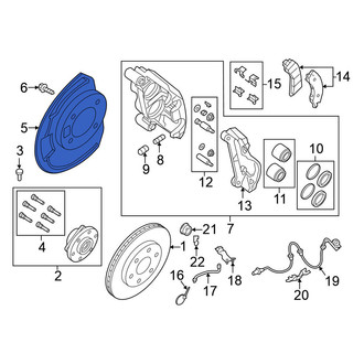 Nissan OE - Front Right Brake Dust Shield