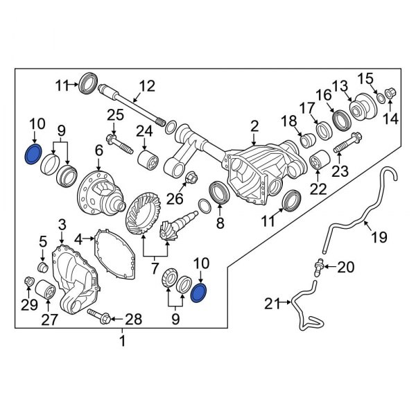 Differential Carrier Bearing Shim