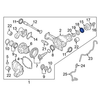 Nissan OE - Front Drive Shaft Pinion Yoke Seal