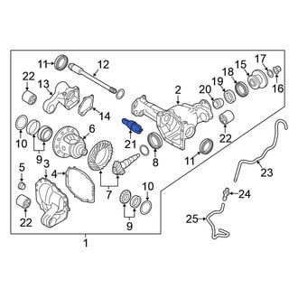 Nissan OE - Front Differential Lock Motor