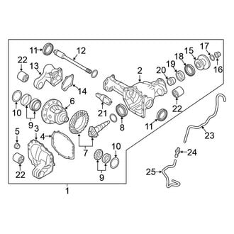 Nissan OE - Front Suspension - Carrier & Front Axles (Differential & Carrier)