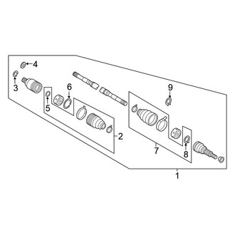 Nissan OE - Front Suspension - Carrier & Front Axles (Axle Assembly), (Platinum Reserve / PRO-4X / S / SL / SV 4WD)