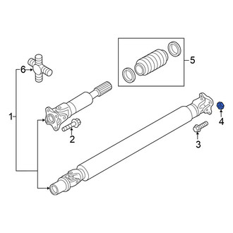 Nissan OE - Rear Drive Shaft Nut
