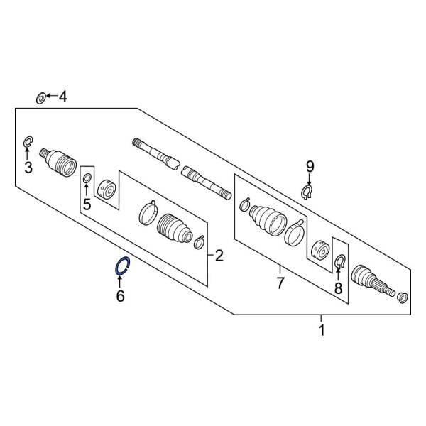 CV Joint Retaining Ring