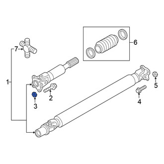 Nissan OE - Front Drive Shaft Nut