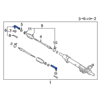 Nissan OE - Inner Steering Tie Rod End