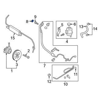 Nissan OE - Power Steering Pressure Line Washer