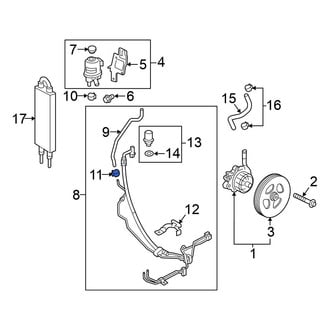 Nissan OE - Upper Power Steering Hose Clamp
