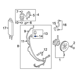 Nissan OE - Power Steering Pressure Sensor O-Ring