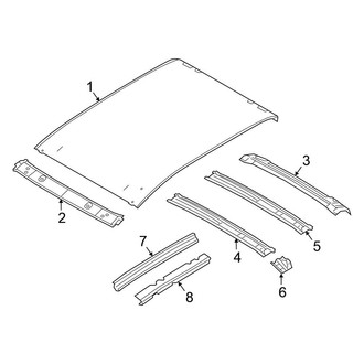 Nissan OE - Cab - Roof & Components (W/O Panoramic Sunroof), (Crew Cab)