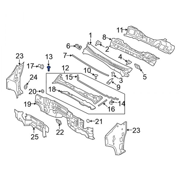 Cowl Extension Bolt