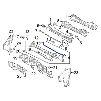 Nissan OE - Center Cowl Extension Seal