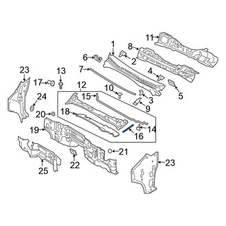 Nissan OE - Left Cowl Extension Seal