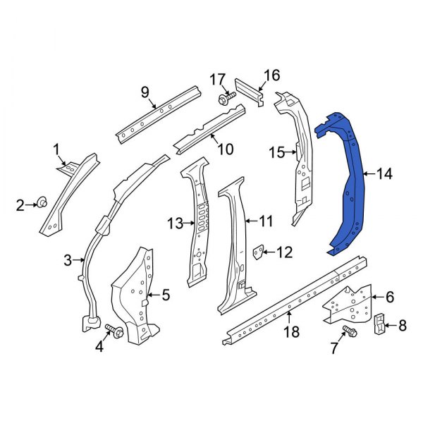 Body C-Pillar Reinforcement