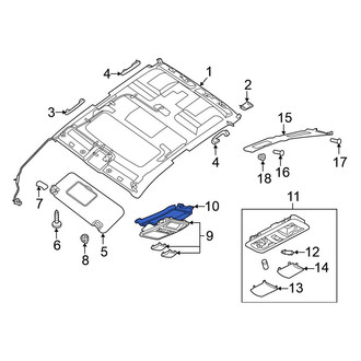 Nissan OE - Reading Light Bracket