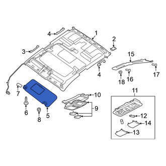 Nissan OE - Left Sun Visor