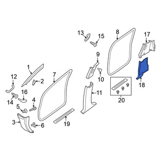 Nissan OE - Left Lower Body C-Pillar Trim Panel