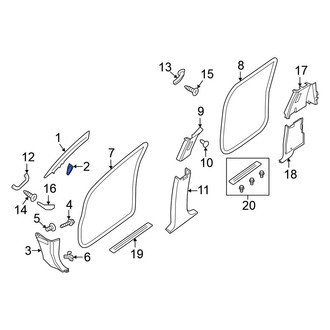 Nissan OE - Left Inner Dashboard Air Vent