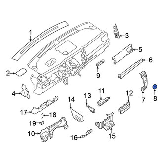 Nissan OE - Left Instrument Panel Cover Cap