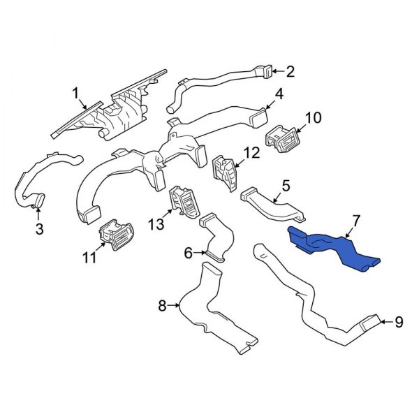 Instrument Panel Air Duct