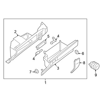 Nissan OE - Front Glove Box Assembly