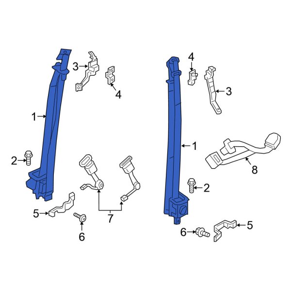 Seat Belt Lap and Shoulder Belt