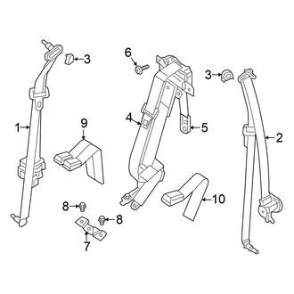 Nissan OE - Restraint Systems - Rear Seat Belts