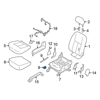 Nissan OE - Front Right Seat Track Cap