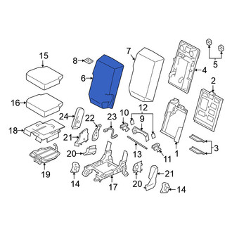 Nissan OE - Front Center Seat Back Cushion Cover