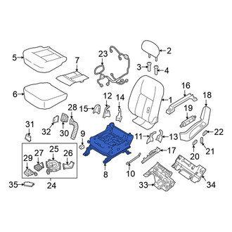 Nissan OE - Front Left Seat Track