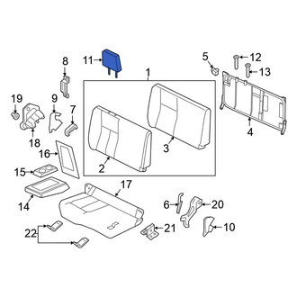 Nissan OE - Rear Left Headrest