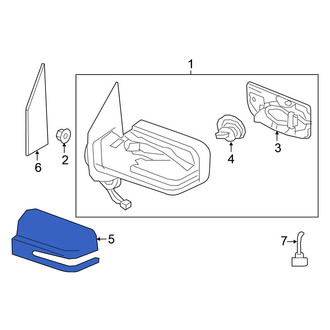 Nissan OE - Front Left Door Mirror Cover