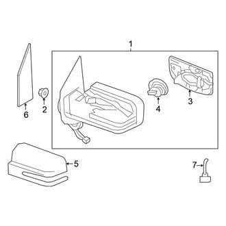 Nissan OE - Front Door - Outside Mirrors (W/O Extendable Type)