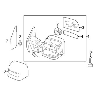 Nissan OE - Front Door - Outside Mirrors (With Extendable Type)