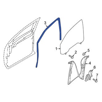 Nissan OE - Front Left Window Channel