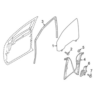 Nissan OE - Front Door - Glass & Hardware