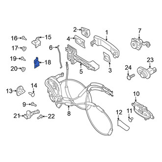 Nissan OE - Front Right Lower Door Hinge