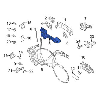 Nissan OE - Front Right Exterior Door Handle Base